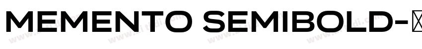 Memento SemiBold字体转换